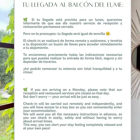 B&B El Balcon Del Eume, Cantina Rio Coves